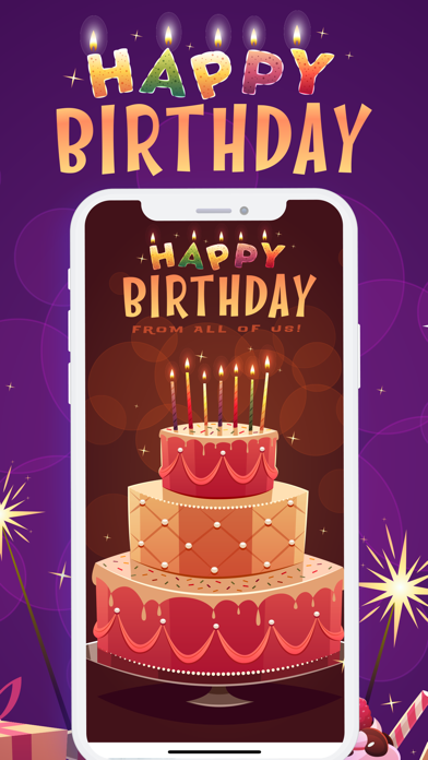 Screenshot #1 pour Birthday Cake Stickies