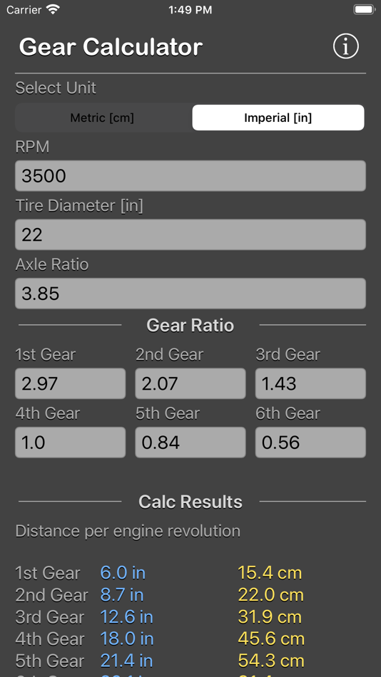 #5. Gear Calculator Plus (iOS) 由: Nitrio