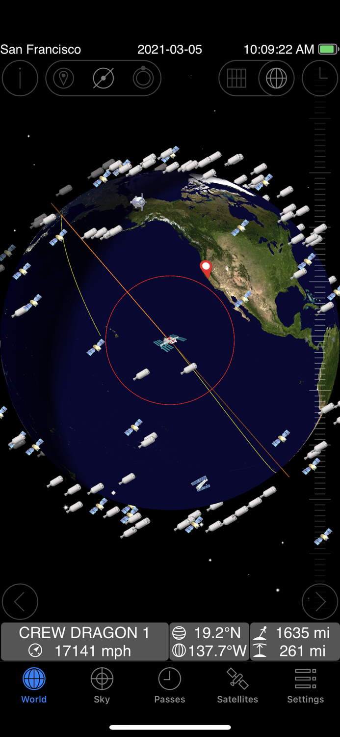 GoSatWatch Satellite Tracking