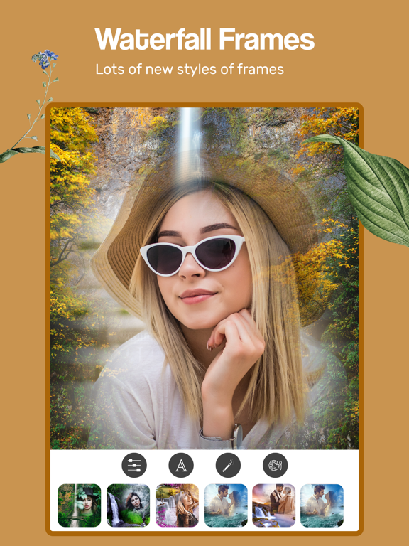 Screenshot #6 pour Waterfall Photo Frames Editor