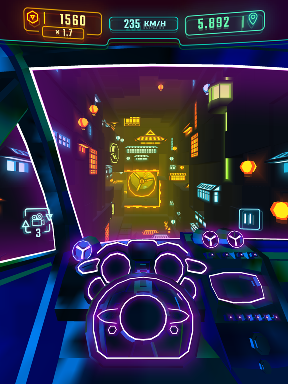 Screenshot #6 pour Neon Flytron: Cyberpunk Flight