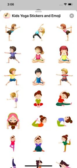 Game screenshot Kids Yoga Stickers & Emoji apk