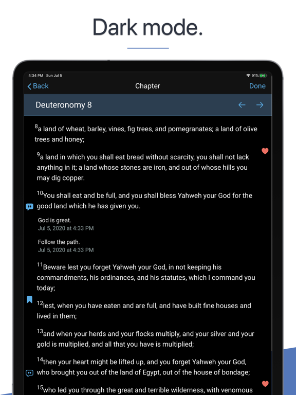 Bible Thoughts Daily Verses iPad screenshot 5 - Lifestyle app