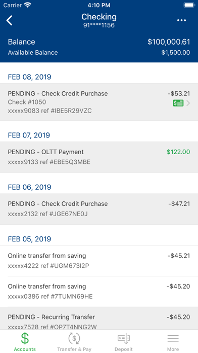 Northwest Mobile Bank Screenshot