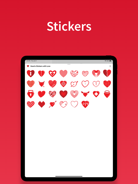 Screenshot #4 pour Autocollants coeur & emoji