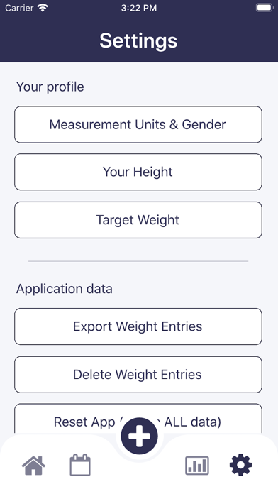 Screenshot #2 pour Weight Tracker Plus