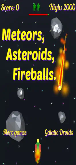 Game screenshot Meteors Asteroids Fireball Pro mod apk