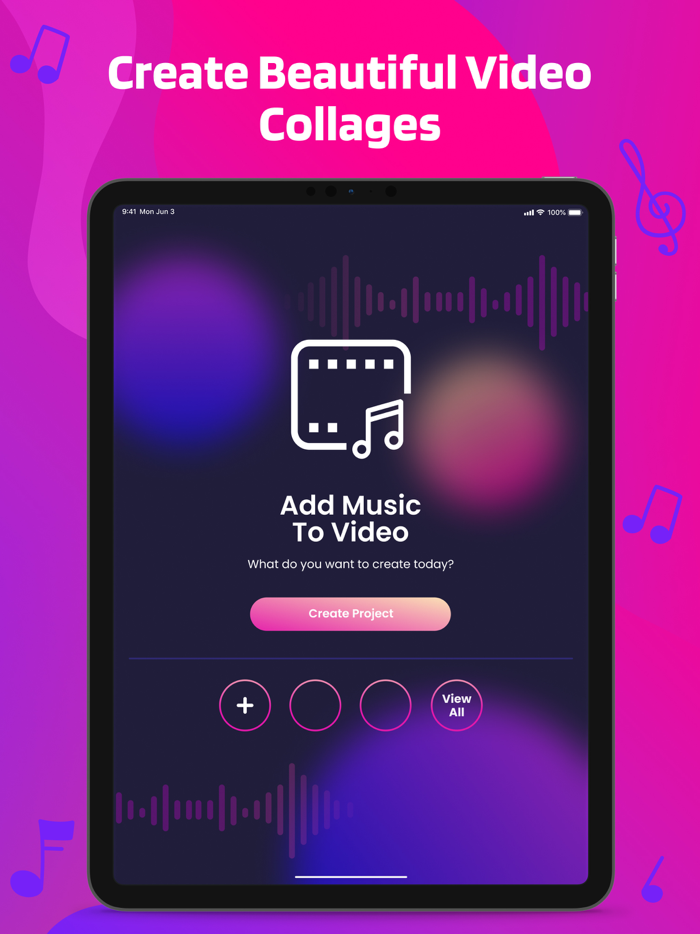 Video collage with music