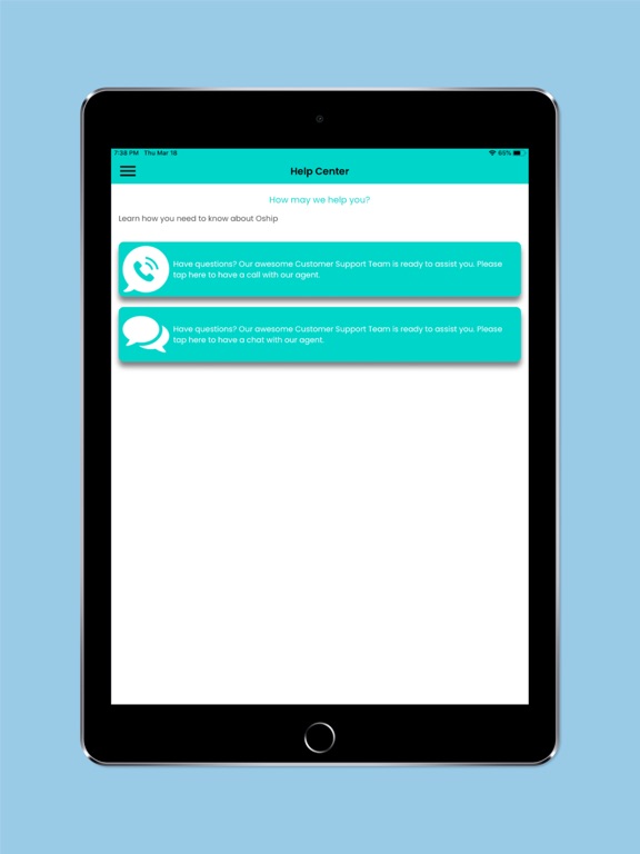 Oship iPad screenshot 9 - Utilities app