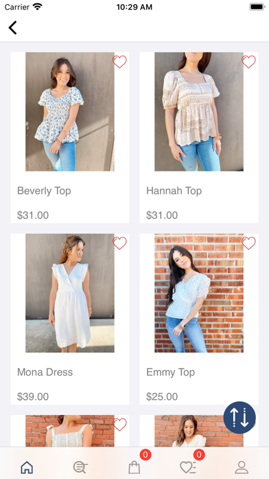 Shop Indigo Blue Screenshot