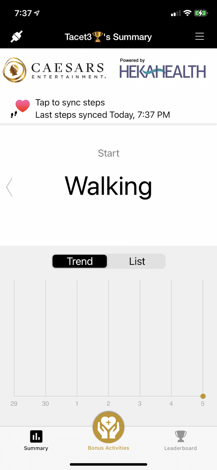Caesars Wellness Challenge