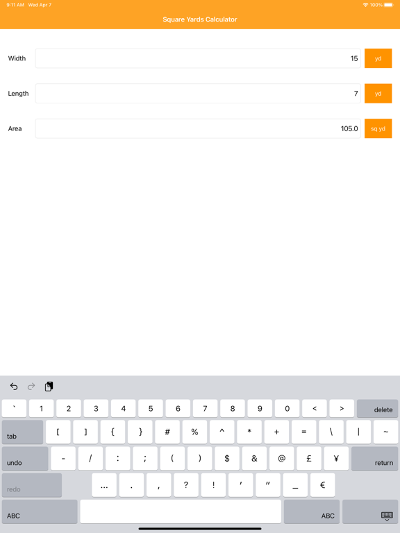 Screenshot #4 pour Square Yards Calculator
