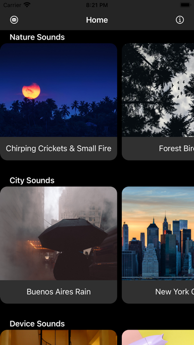 Ambience Sounds Screenshot