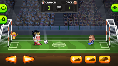 screenshot of ヘッドボール - サッカーゲーム 1