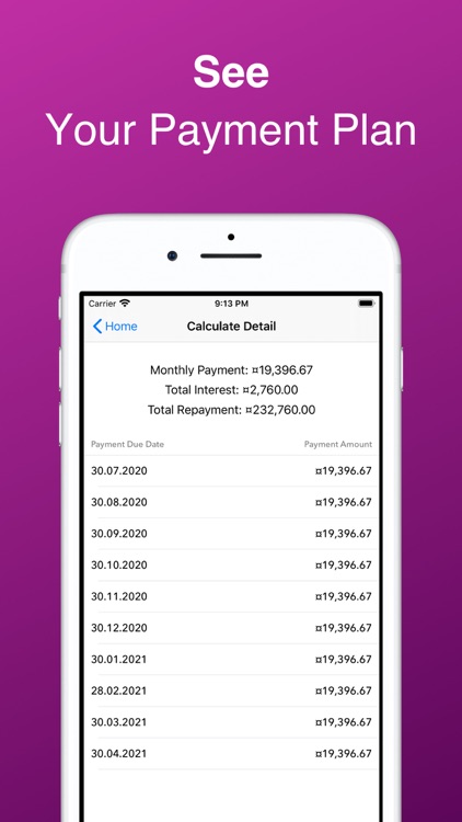 Loan Calculator－Installment +