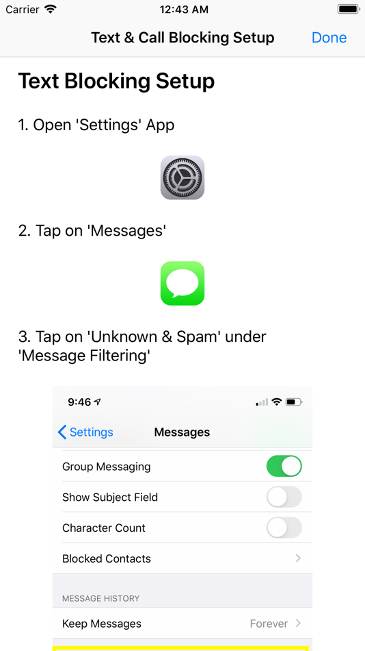 #5. Spam Guard - Text & Call Block (iOS) Podle: Mind Vacation Inc.