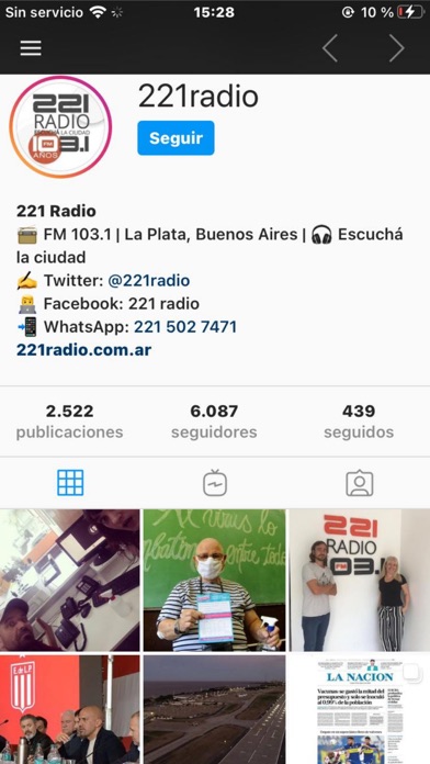 221 Radio La Plata Screenshot