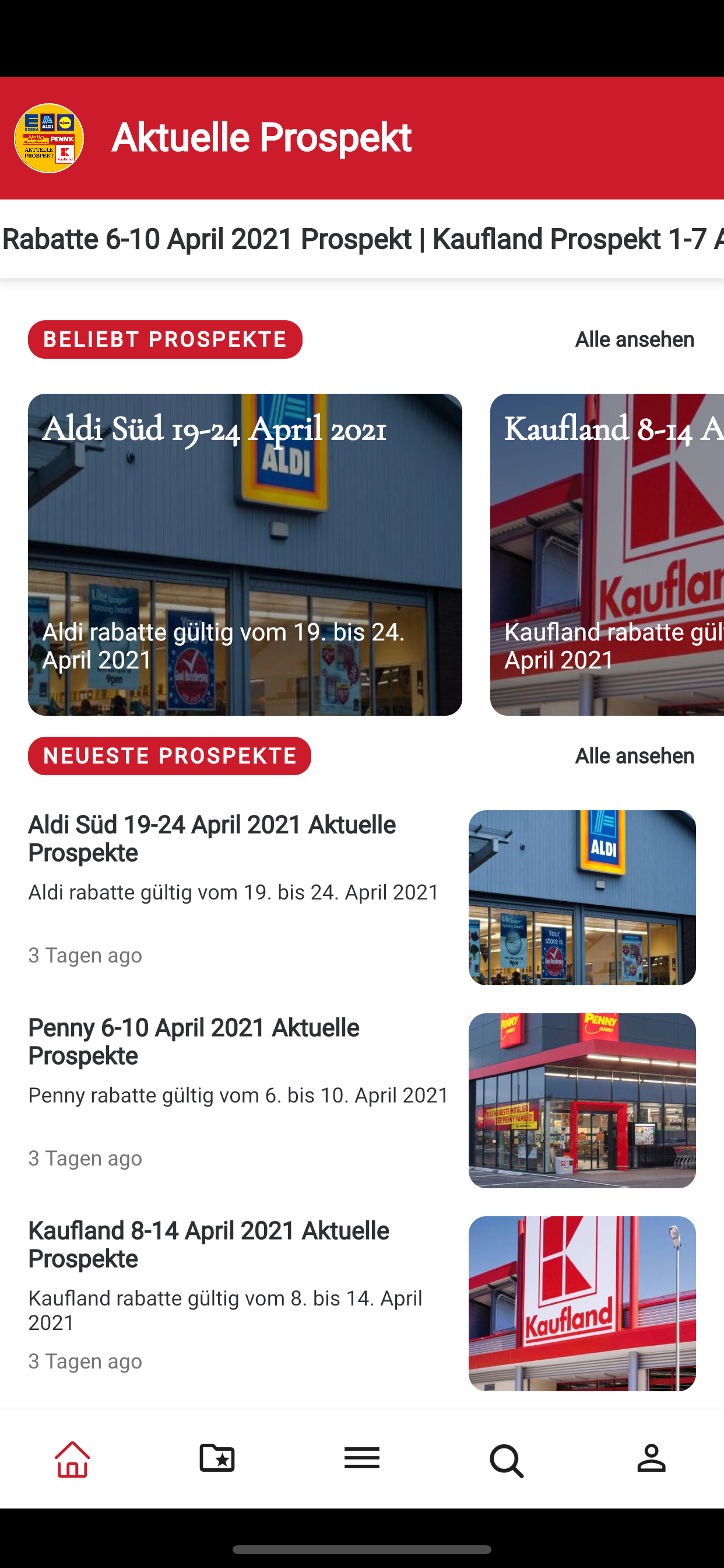 Aktuelle Prospekt & Rabatte