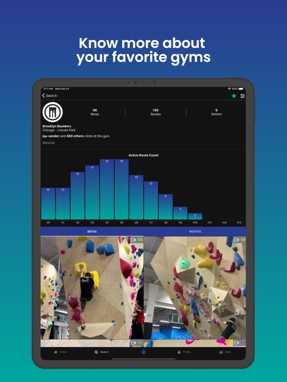 RouteIt Indoor Bouldering iPad screenshot 5 - Health & Fitness app