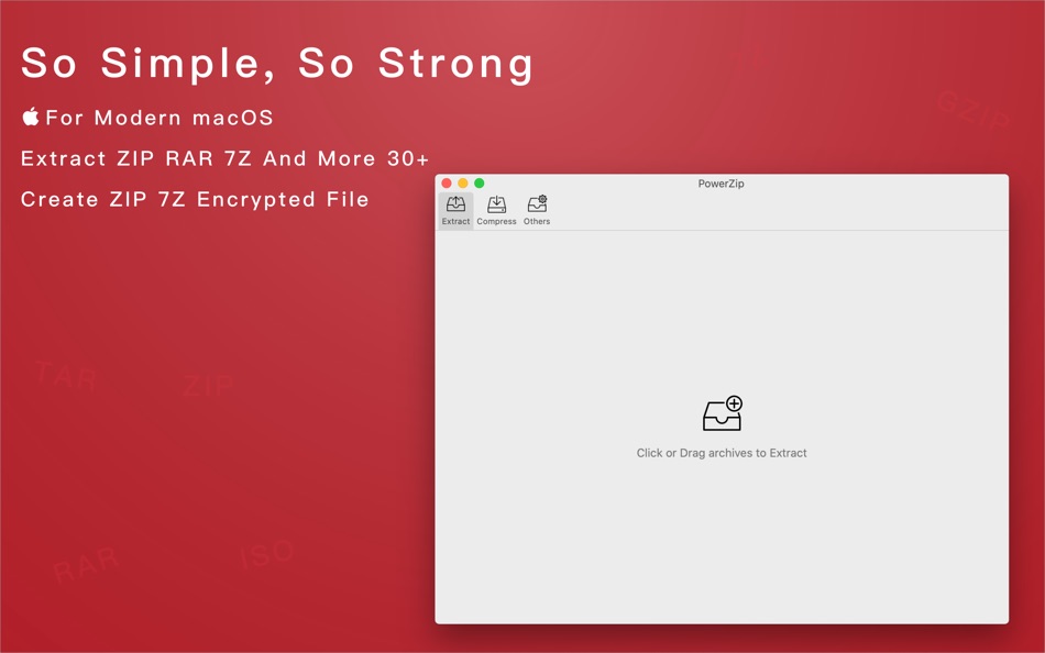 #1. PowerZip-Powerful Archiver (macOS) Podle: 汝峰 向