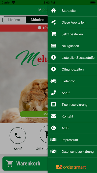 Mehas Food Screenshot