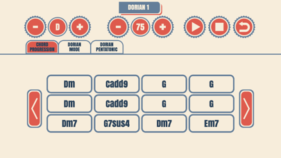 Modal Guitar Jam Tracks Screenshot