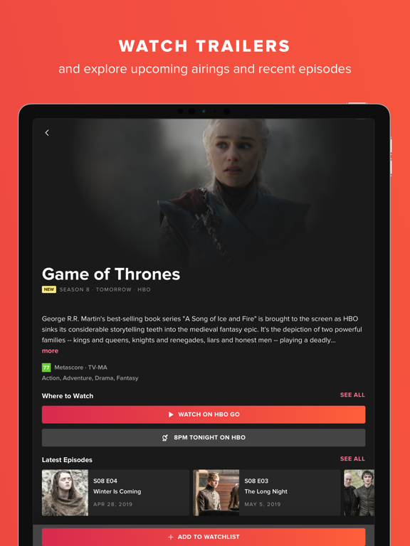 TV Guide: Streaming & Live TV iPad screenshot 4 - Entertainment app