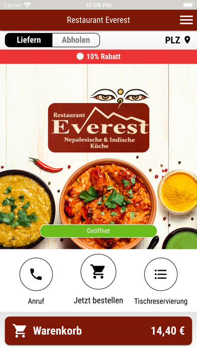 Restaurant Everest Screenshot