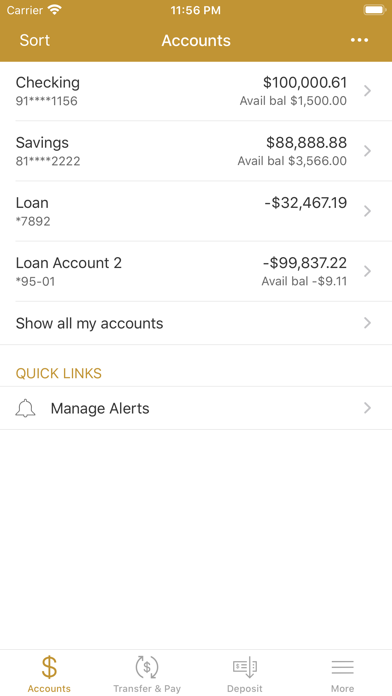 Crown Bank on the Go Screenshot