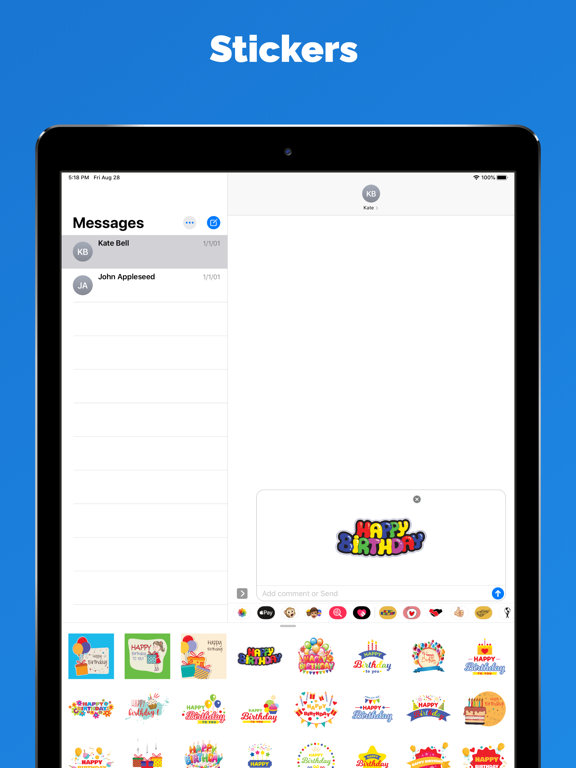 Screenshot #5 pour Happy Birthday stickers cards
