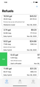 Fuel Use - Economy Tracker screenshot #1 for iPhone