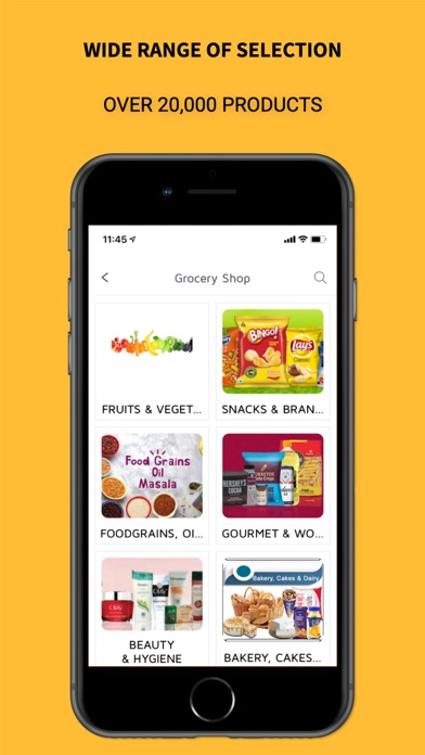 JustInDoor- Online Grocery App Screenshot