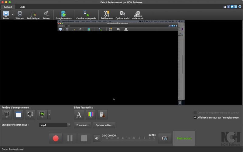 Screenshot #1 pour Debut - Logiciel Capture Vidéo