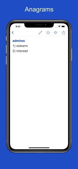 Game screenshot English Anagram Dictionary apk