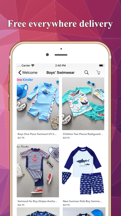 Kids Clothing Fashion Shop Screenshot