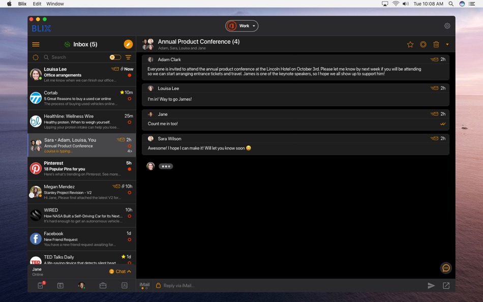 #7. Blix - Blue Mail for Teams (macOS) By: Blix Inc