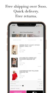 mint cloud boutique iphone screenshot 1