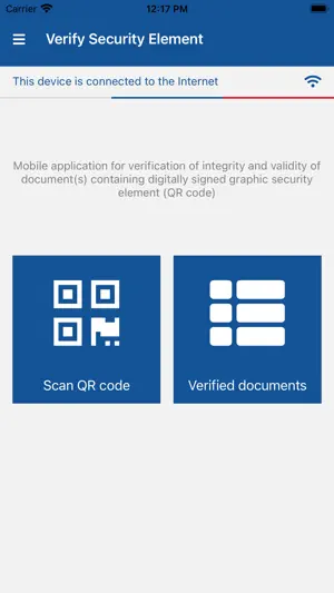 Verify Security Element screenshot 1
