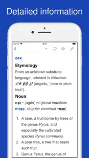 dictionary of hebrew iphone screenshot 2