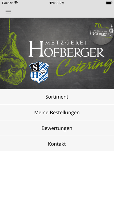 Metzgerei Hofberger Screenshot