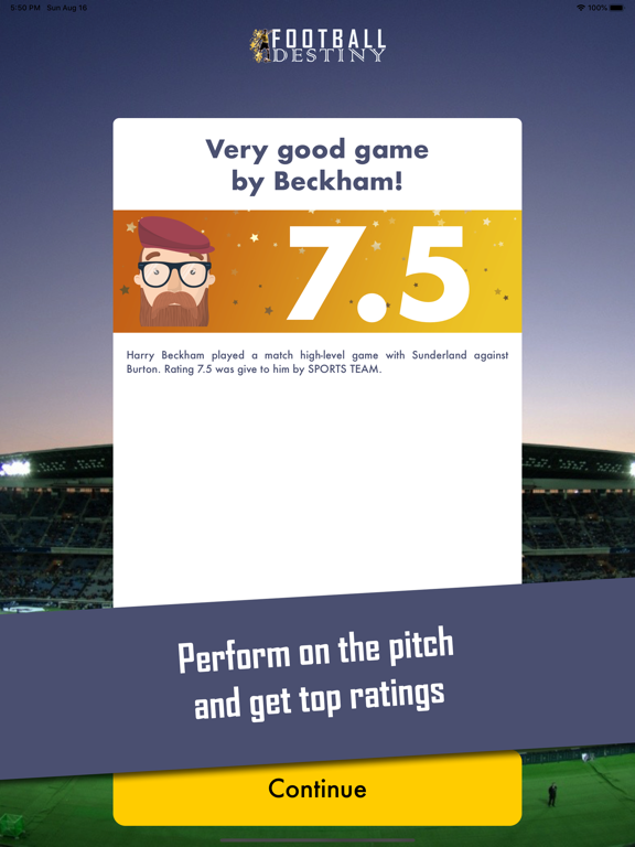 Football Destiny iPad screenshot 8 - Games app