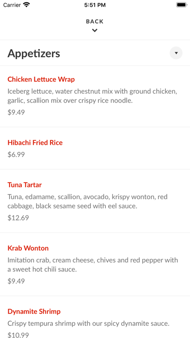 Hibachi Grill and Noodle Bar Screenshot