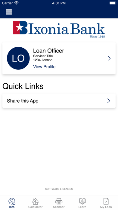 Ixonia Bank Mortgage Screenshot