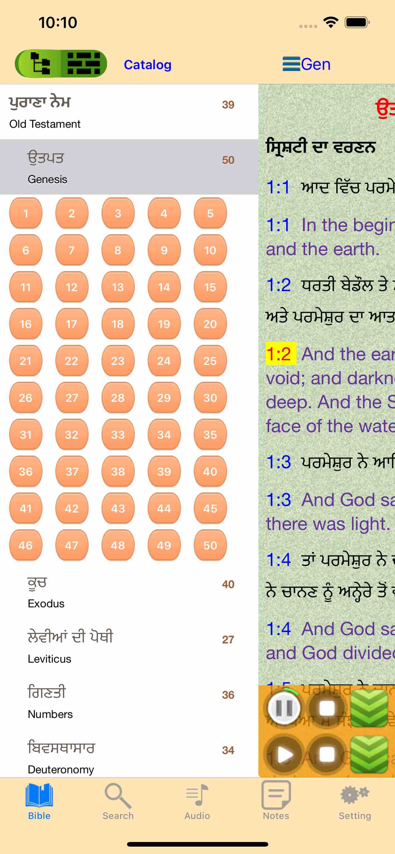 Punjabi English Audio Bible