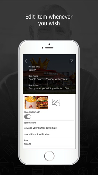 OrderNow.ca Admin App Screenshot