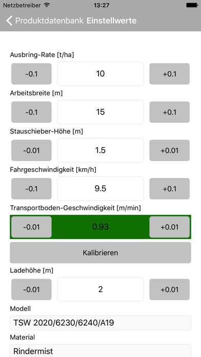 BERGMANN Setting Screenshot