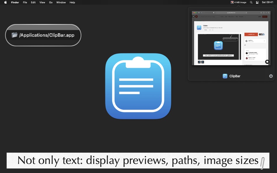 #2. ClipBar: Pasteboard Viewer (macOS) Podle: Cesare Forelli