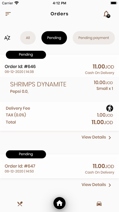 Foodlz Orders Screenshot