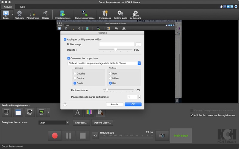 Screenshot #3 pour Debut - Logiciel Capture Vidéo