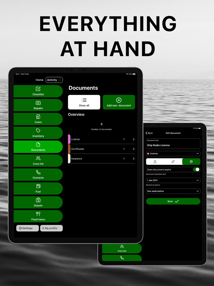 Yacht Manager App